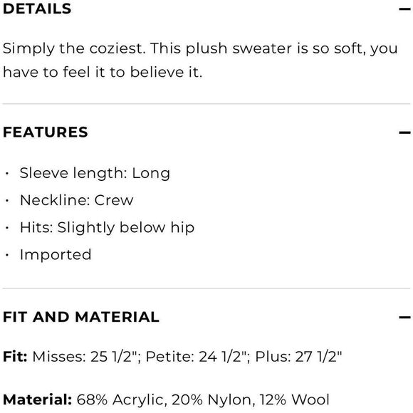 NWT ULTRA PLUSH STRIPE SWEATER - Picture 2 of 5